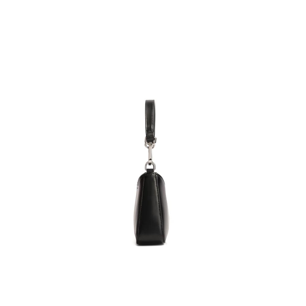 Kazar Studio Zwarte minimalistische leren handtas Black Dames
