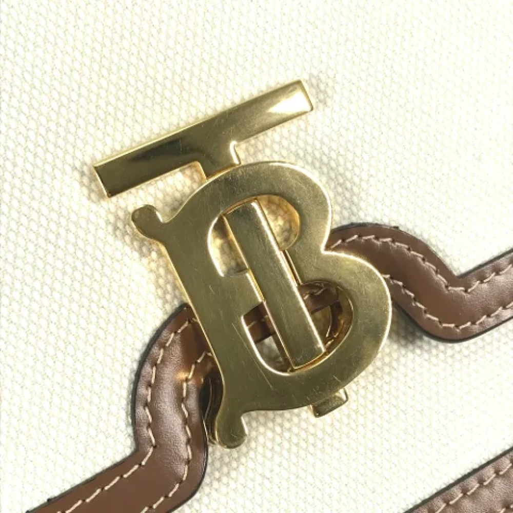 Burberry Vintage Pre-owned Fabric shoulder-bags Beige Dames