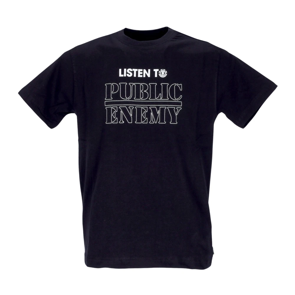 Element Heren Tee Listen To Flint Black Heren