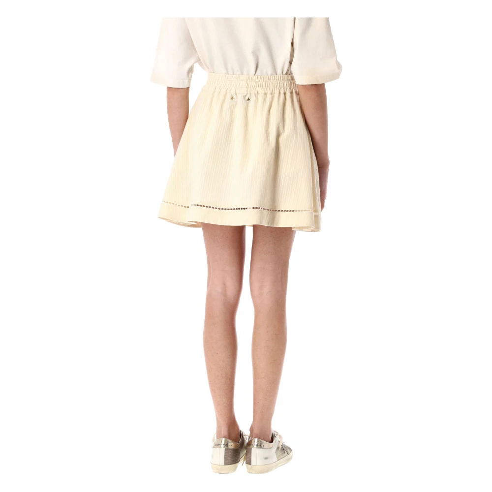 Golden Goose Minirok met Knopen Beige Dames