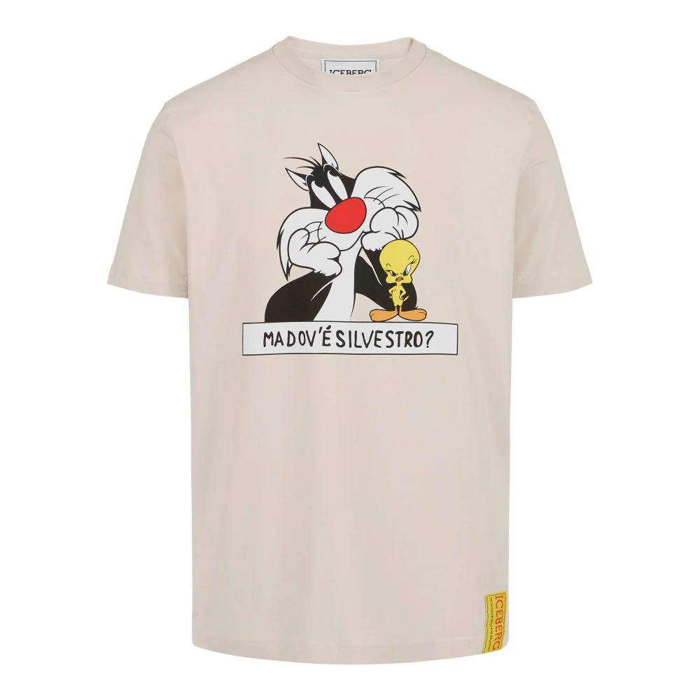 Iceberg - Tops > T-Shirts - Beige - Iceberg - Modalova