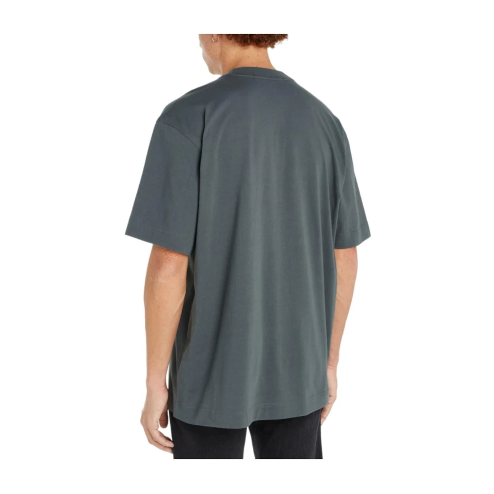 Calvin Klein Applique T-shirt met klassieke details Gray Heren