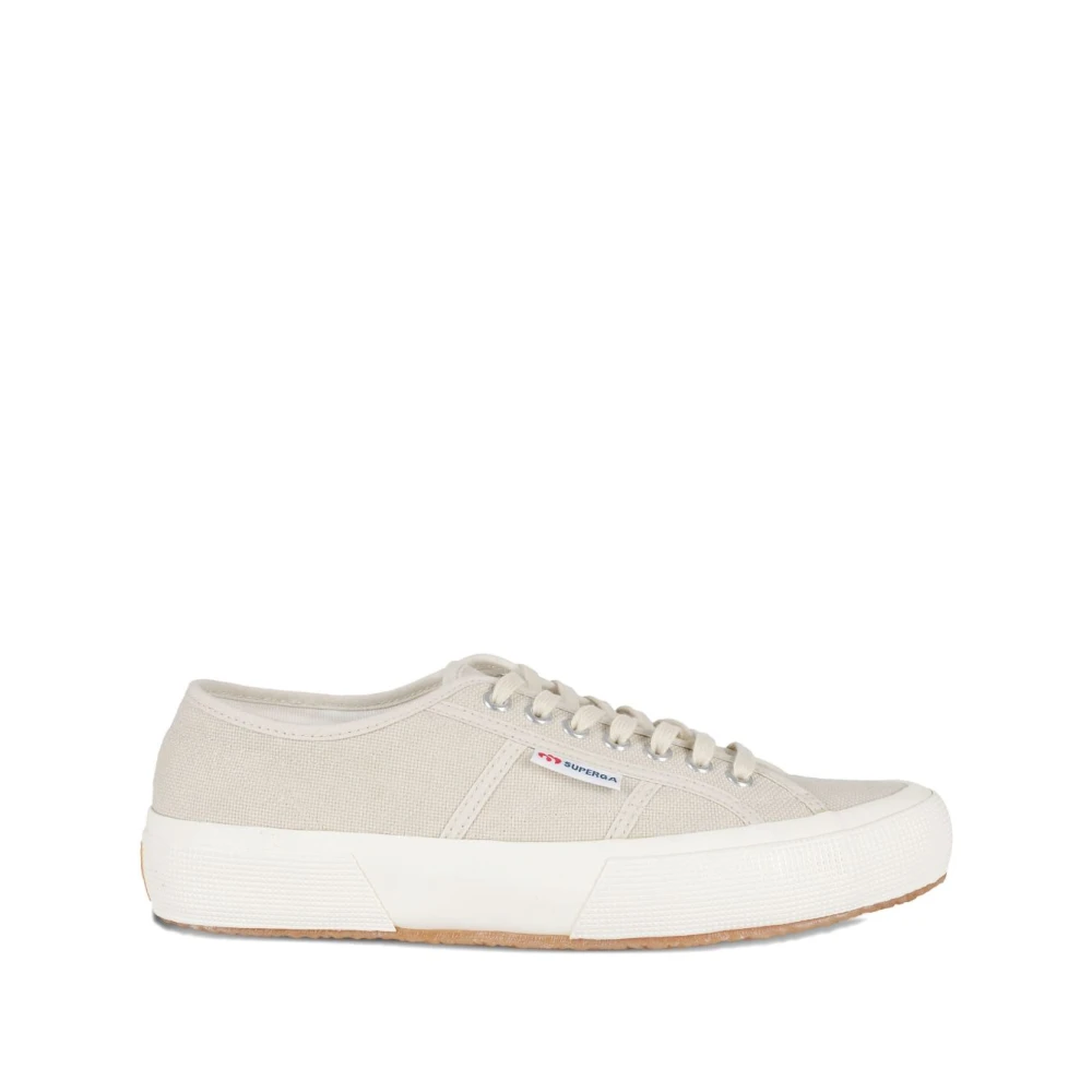 Superga Veterschoenen met Flatformzool Heren Schoenen Beige