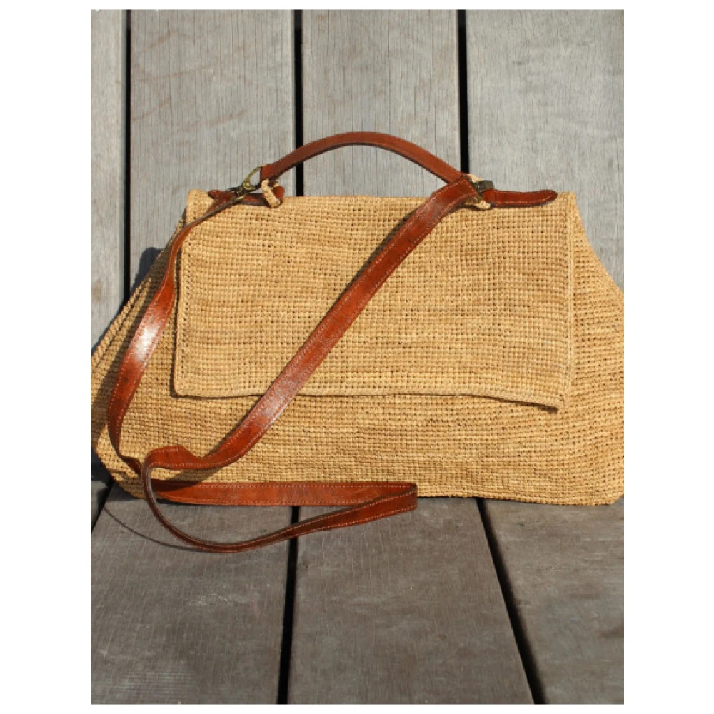 Ibeliv Lahady Raffia Handtas Beige Dames