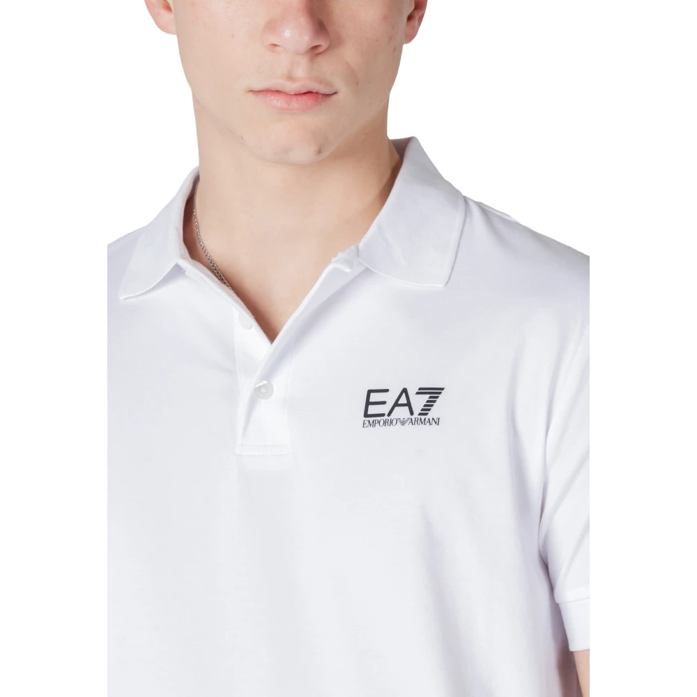 Emporio Armani EA7 Korte Mouw Polo Lente Zomer Collectie White Heren