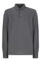 polo-en-coton-gris-avec-col