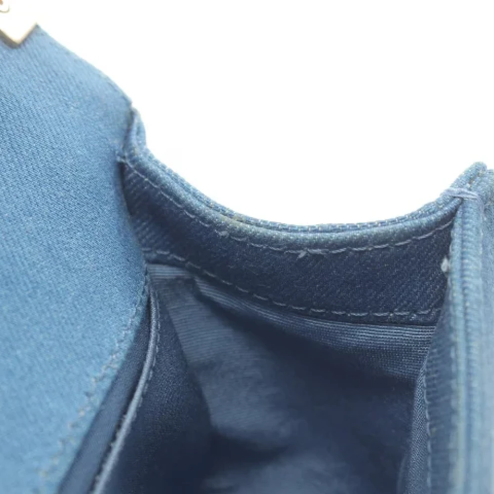 Chanel Vintage Pre-owned Denim crossbody-bags Blue Dames