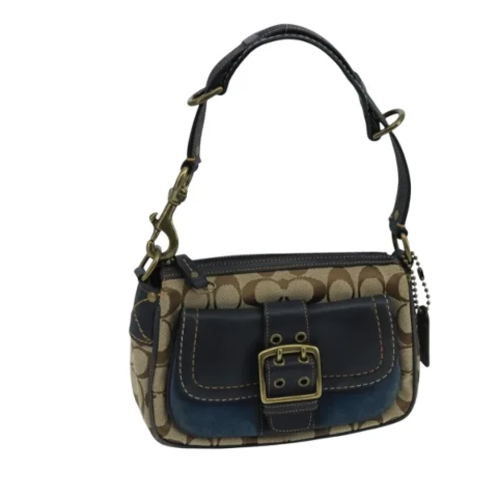 Coach Pre-owned Canvas handbags Beige Dames