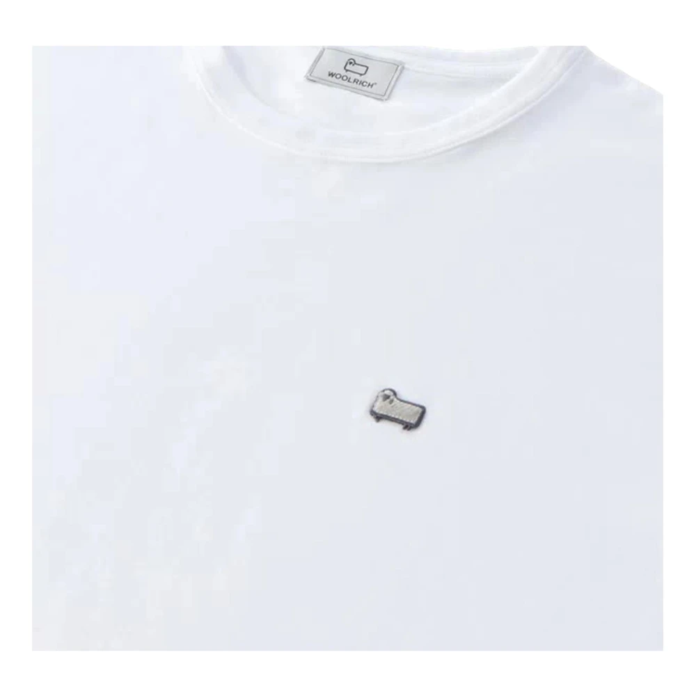 Woolrich Biologisch Katoen Sheep Tee Wit White Heren