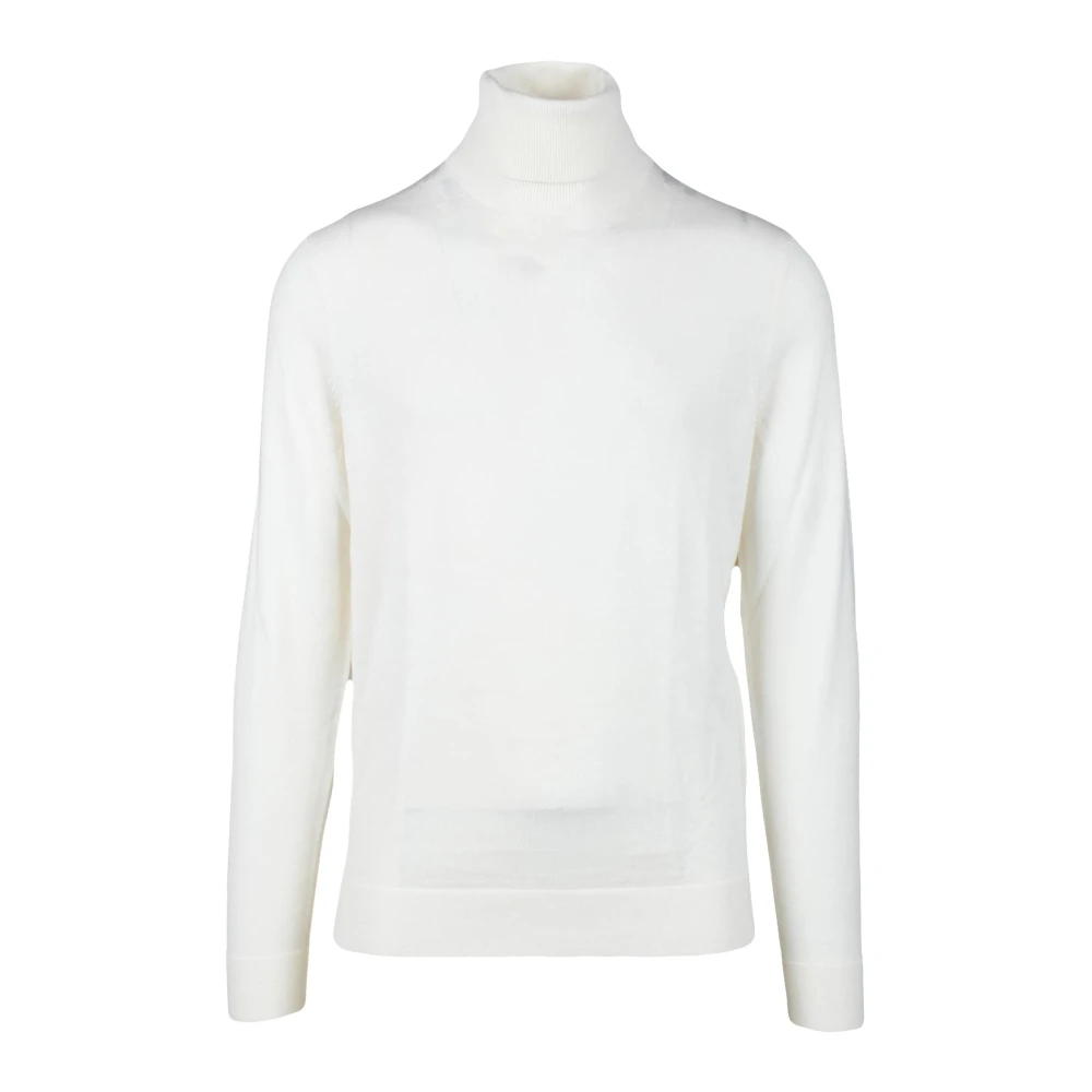Calvin Klein Wollen Gebreide Trui White Heren