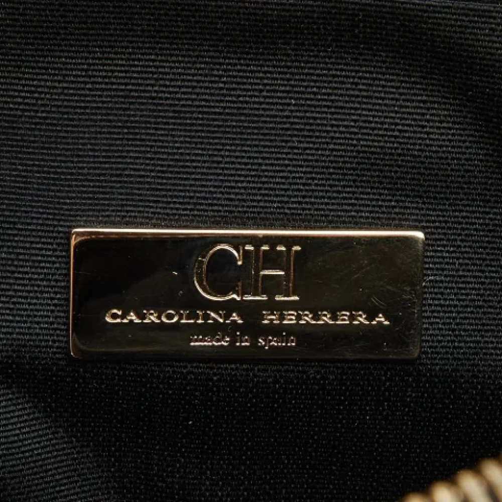 Carolina Herrera Pre-owned Leather crossbody-bags Black Dames