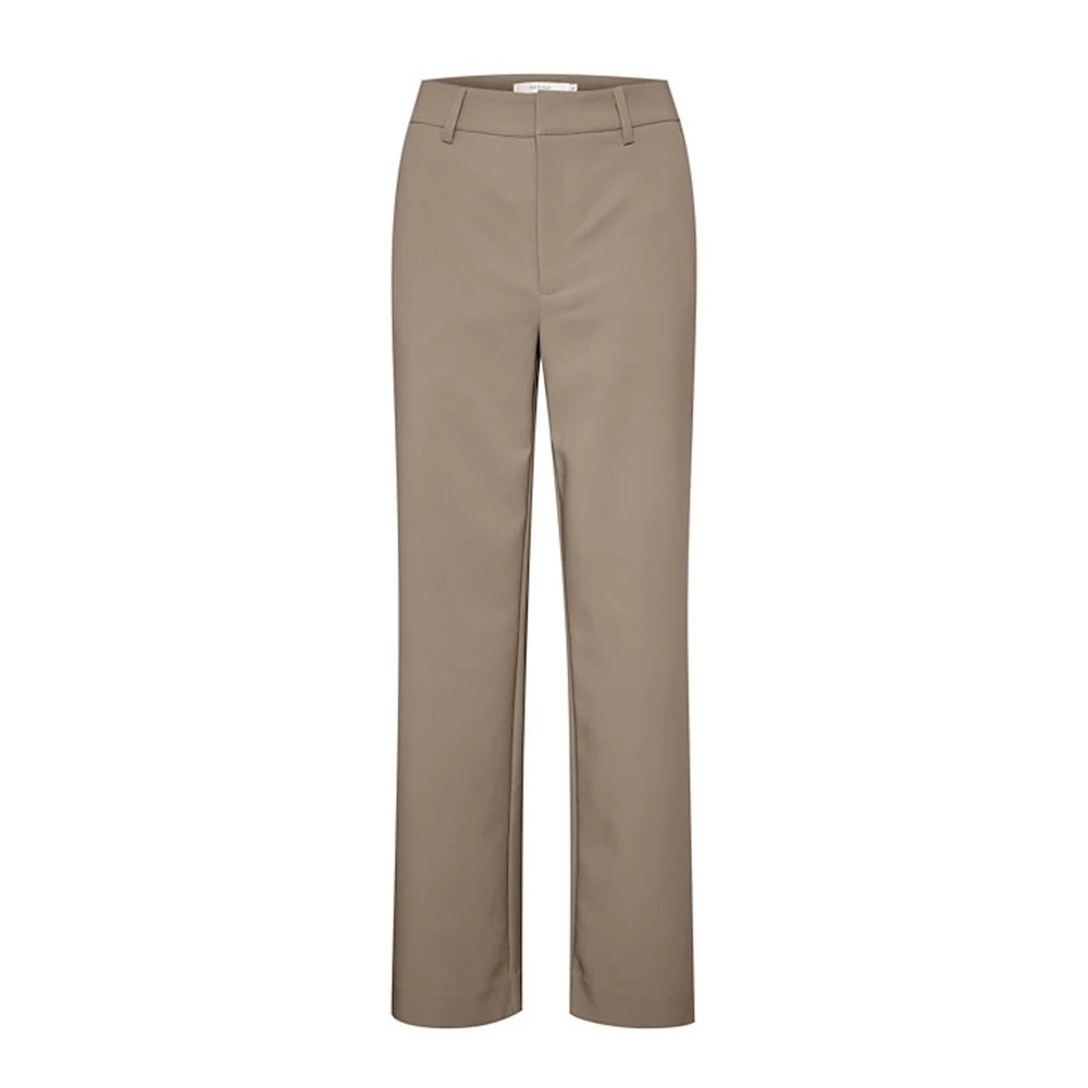 Gestuz Eleganta Straight Leg Chinos Beige, Dam