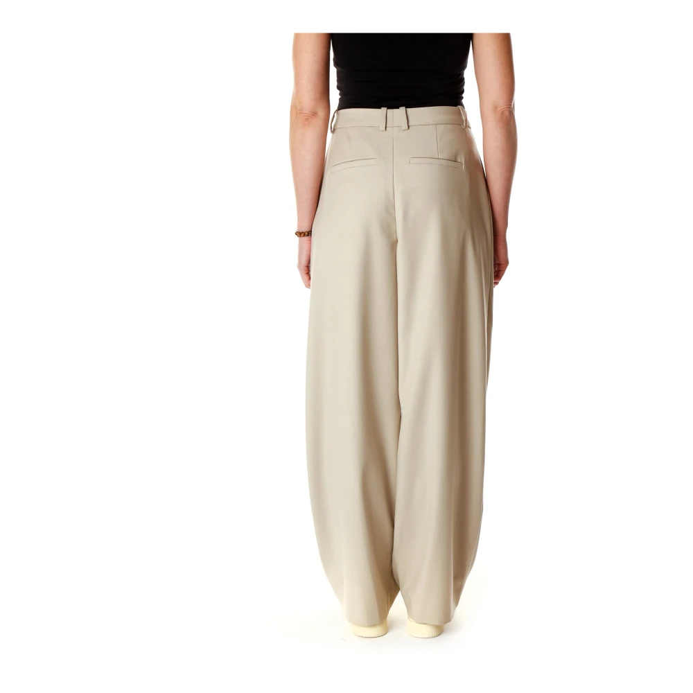 drykorn Hoge Taille Plooi Broek Beige Dames