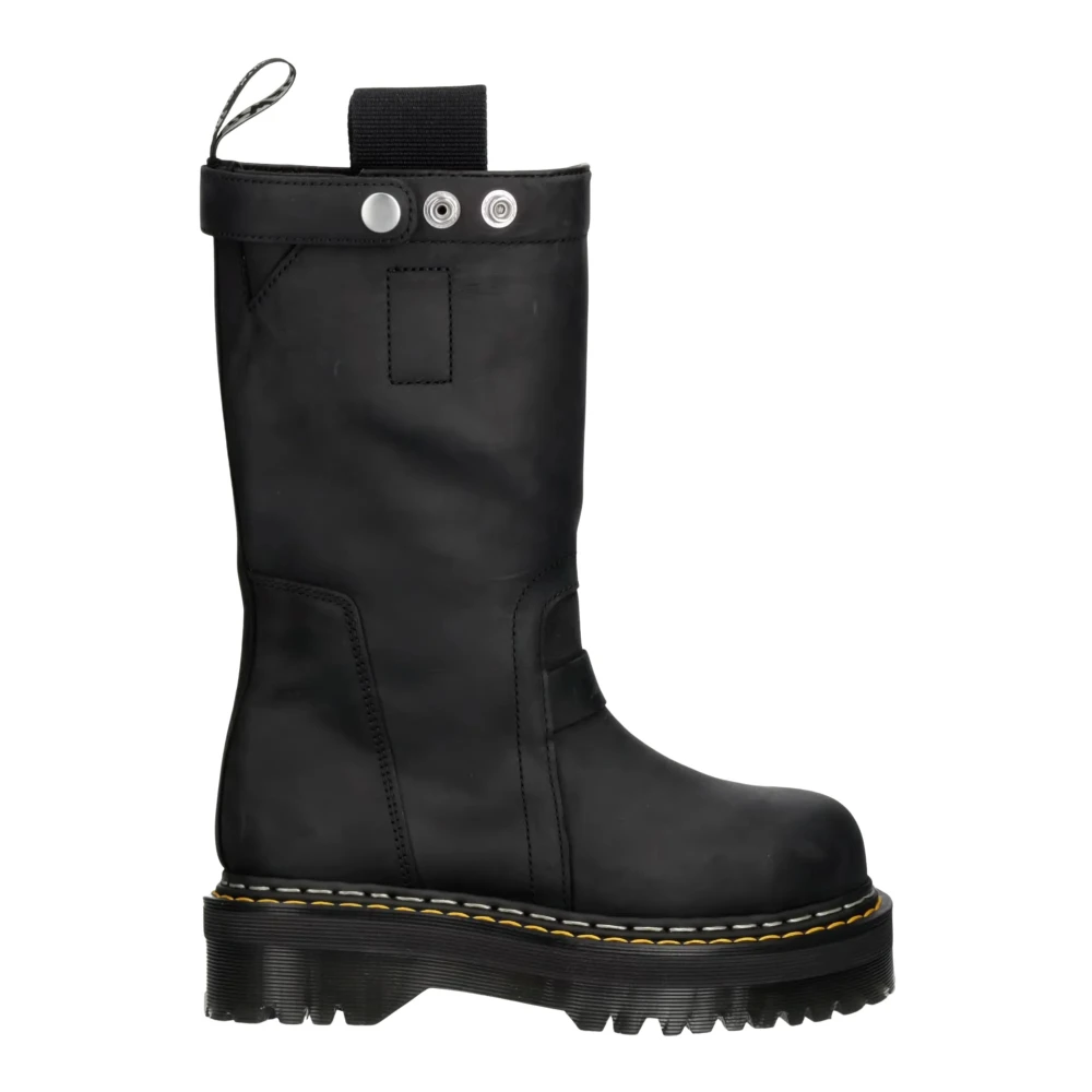 Rick Owens X Dr. Martens Donna Nero Quad Sole Pull On Boots - Woman Boots Uk - 04 - Immagine 7