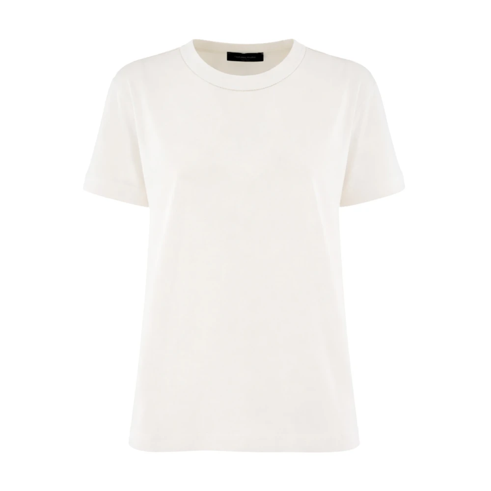 Fabiana Filippi White Jersey T-Shirt - Female - T-Shirts - L - Tops