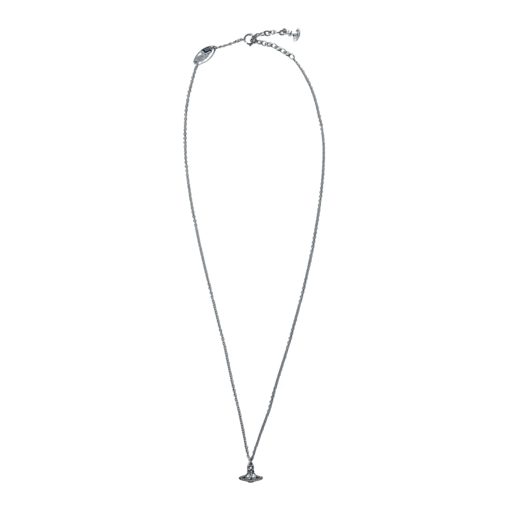 Vivienne Westwood Gray Crystal Orb Pendant Necklace - Male - Necklaces - One Size - Accessories