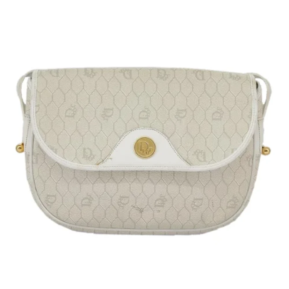 Dior Vintage Pre-owned Canvas dior-bags Beige Dames