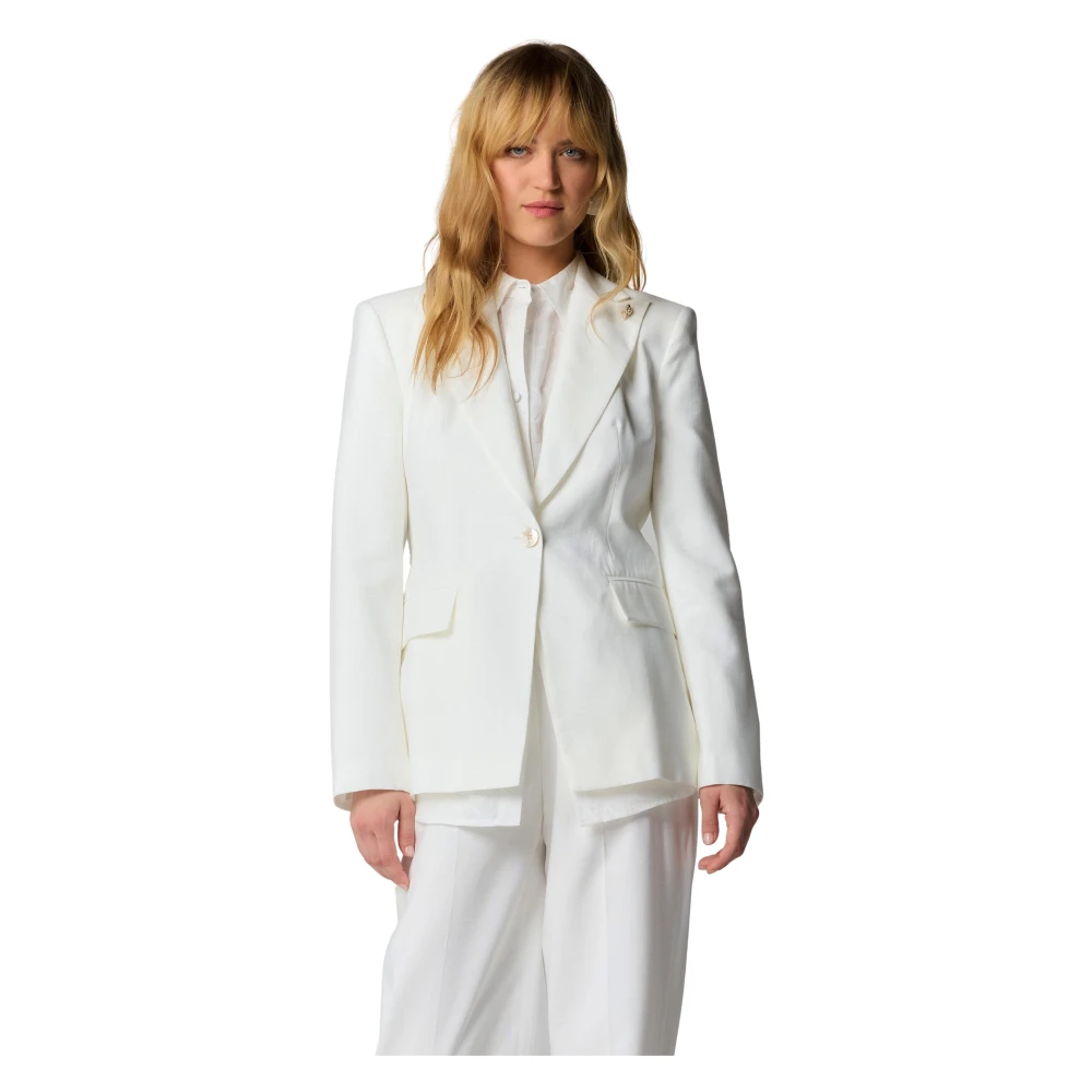 Kocca Stijlvolle Blazers voor een Chique Look White Dames