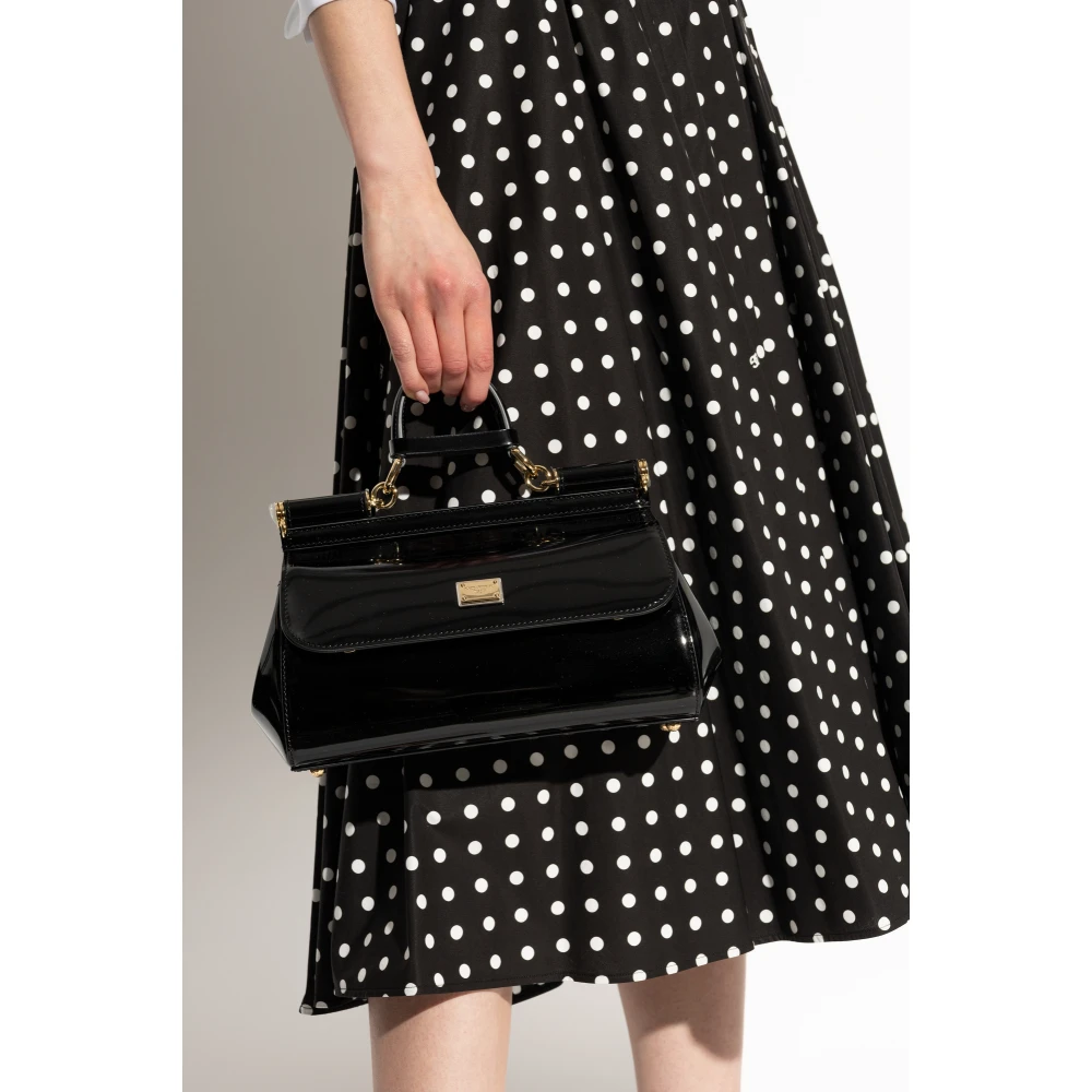 Dolce & Gabbana Sicily Schoudertas Black Dames