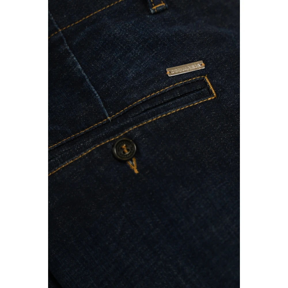 Dsquared2 Donkere Denim Loose Fit Jeans Blue Heren