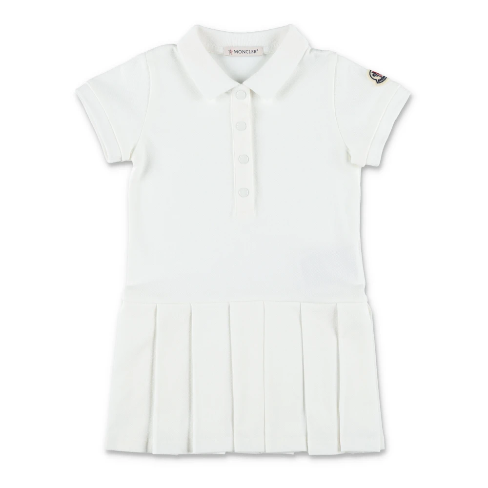 Moncler Girls White Tennis Dress - Dresses - 18 M - Kids