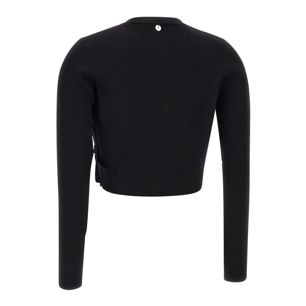 Liu Jo Zwarte Vest met Juweelknopen Black Dames