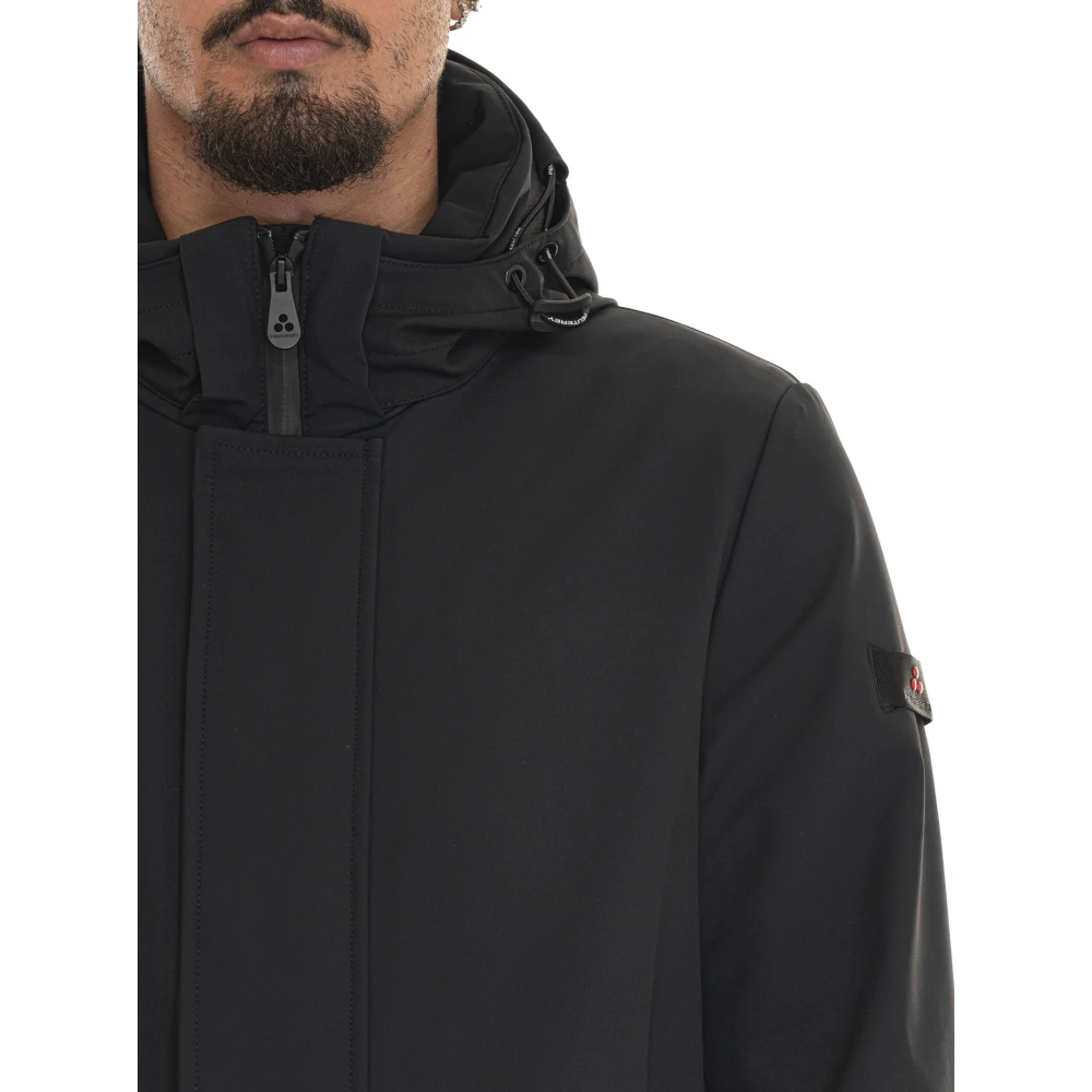 Peuterey Hooded Jacket met Afneembare Capuchon Black Heren
