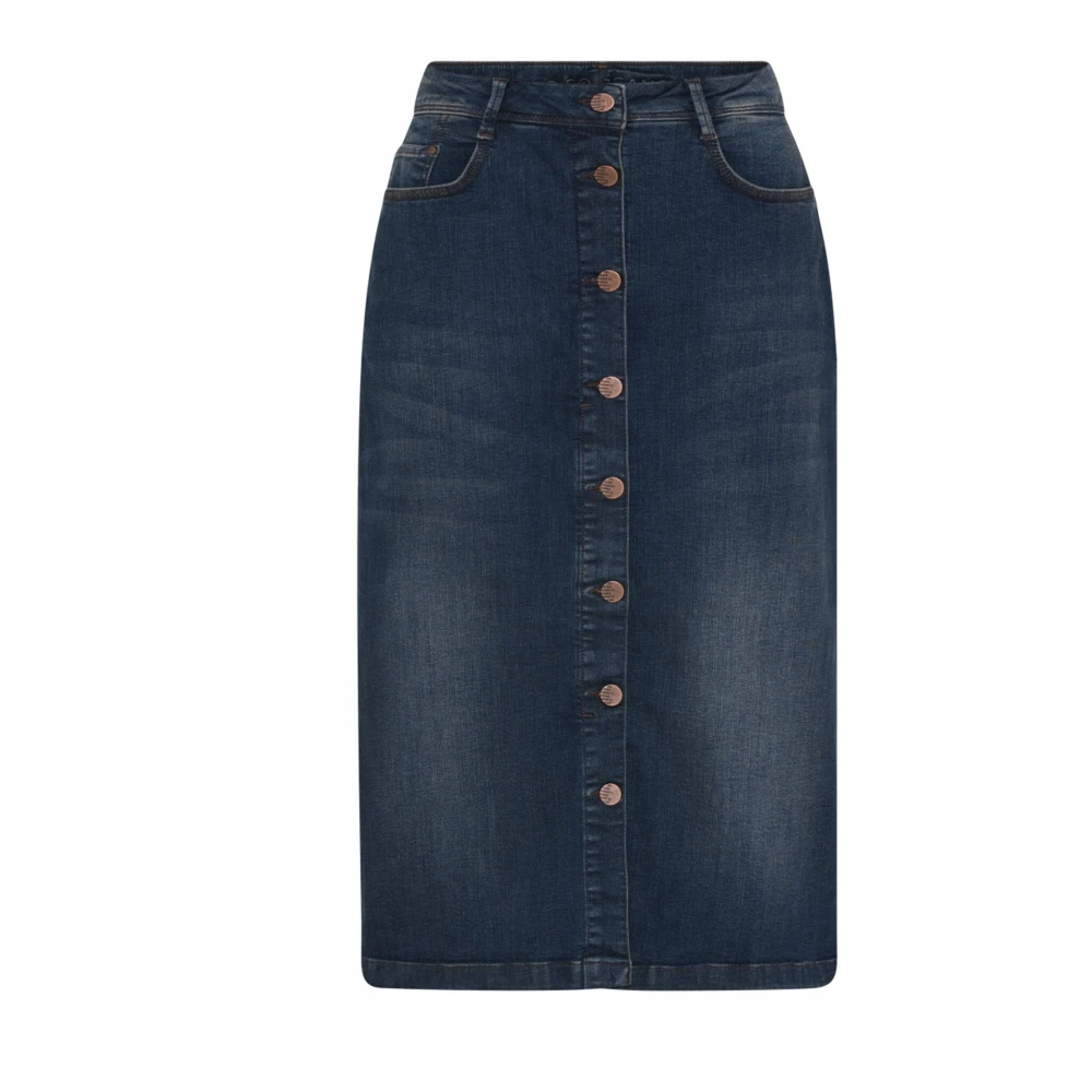 C.ro Women's Blue Denim Skirt - Stylish Model - Denim Skirts - S - Skirts