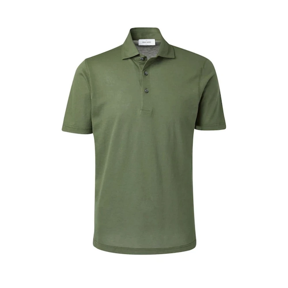 Gran Sasso Fashion Fit Polo Shirt Green Heren