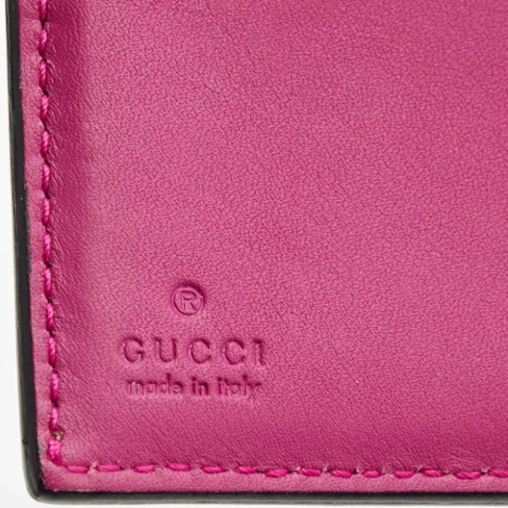 Gucci Vintage Pre-owned Coated canvas wallets Red Dames