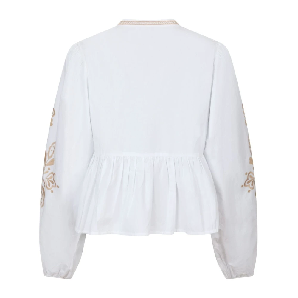 NEO NOIR Geborduurde Off White Blouse White Dames