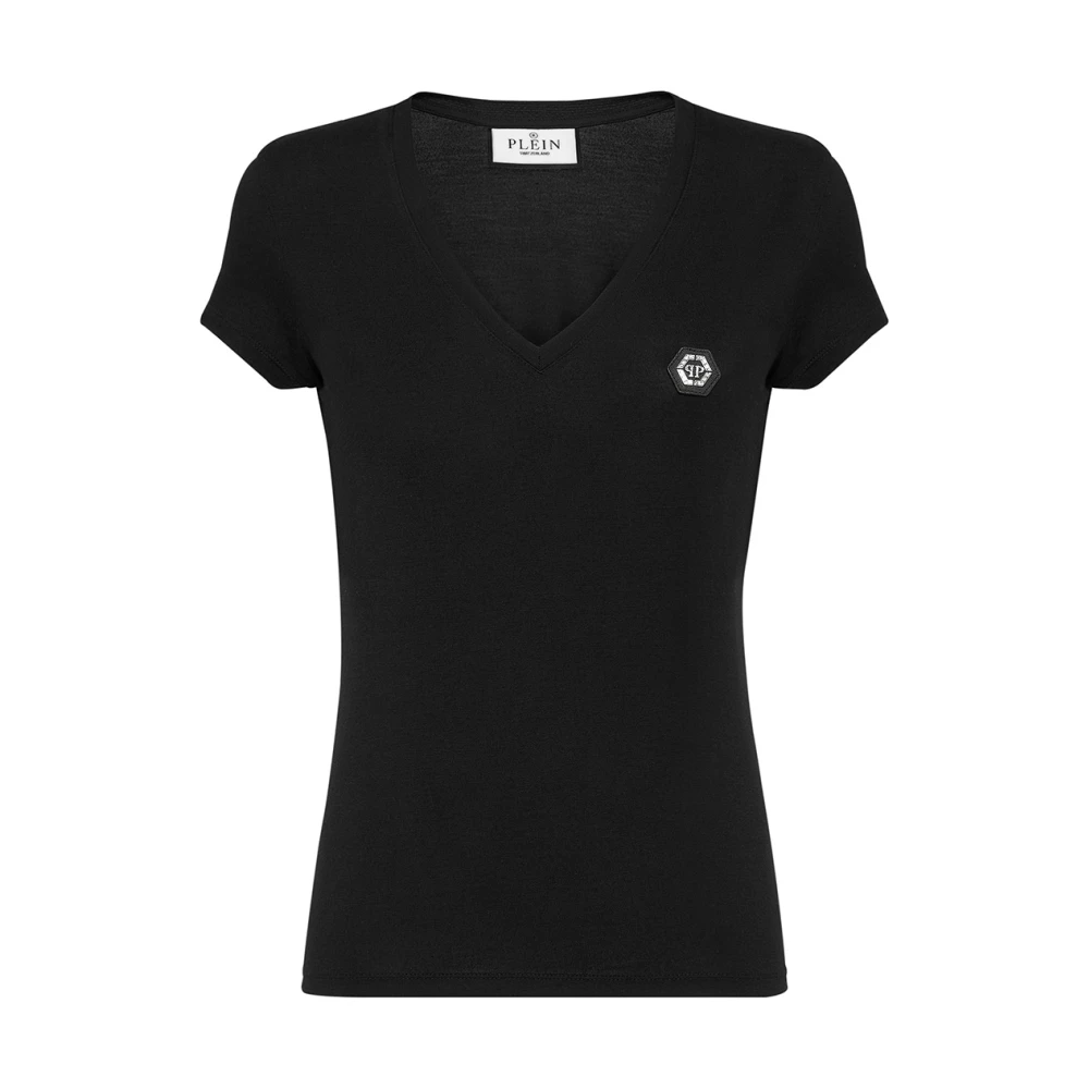 Philipp Plein Zwarte T-shirts & Polo's voor vrouwen Black Dames