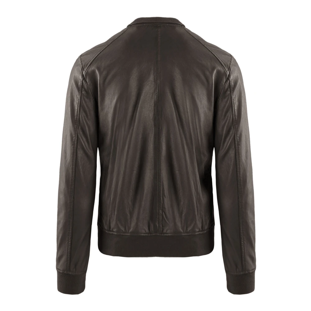 BomBoogie Friz Leren Bomberjack Brown Heren