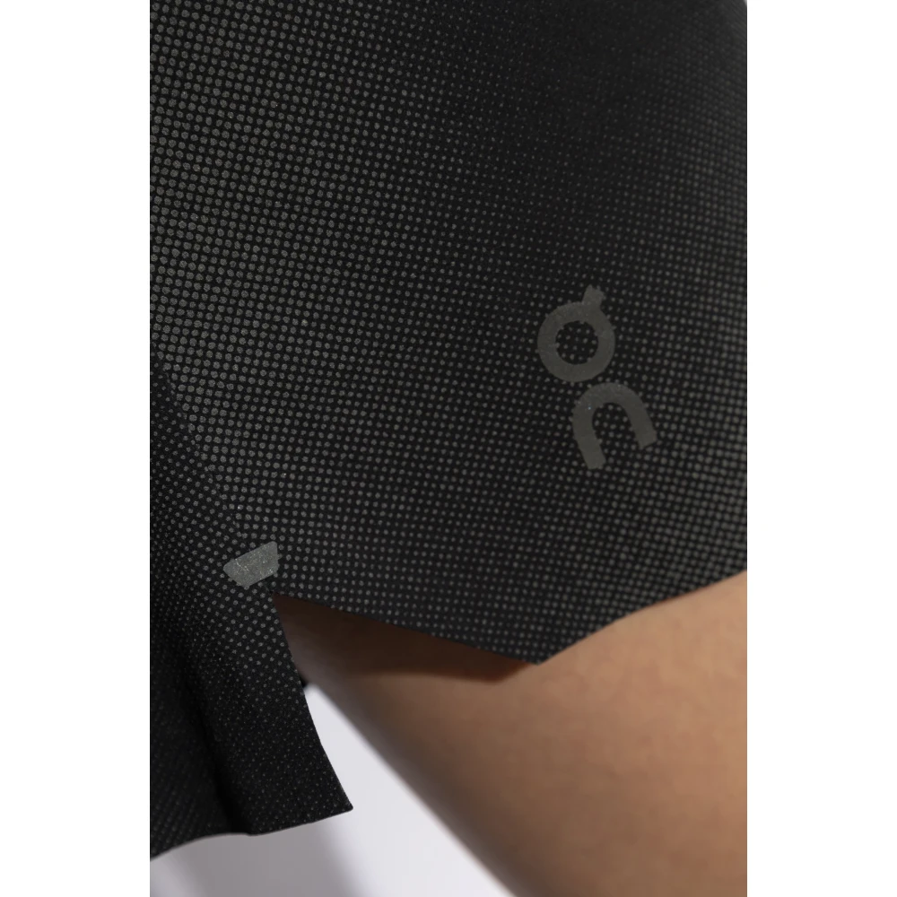 ON Running Trainingshort met logo Gray Dames