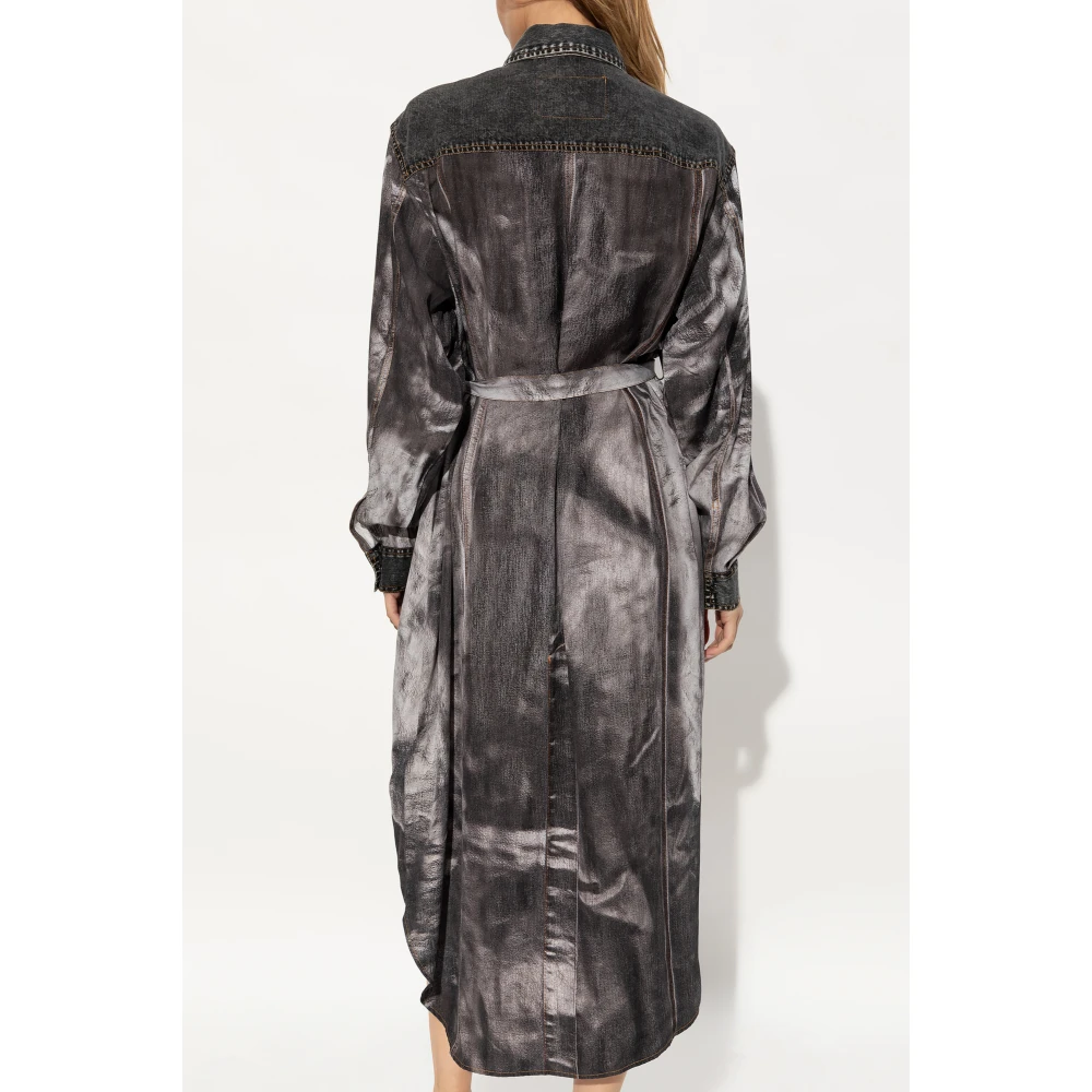 Diesel D-Anish-A jurk met kraag Gray Dames