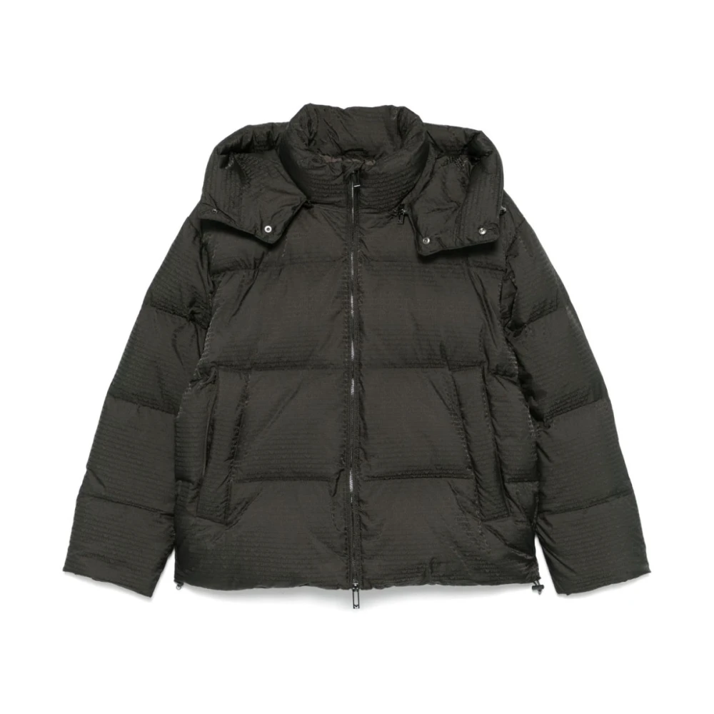 Emporio Armani Groene Donsgevulde Logojas Green Heren