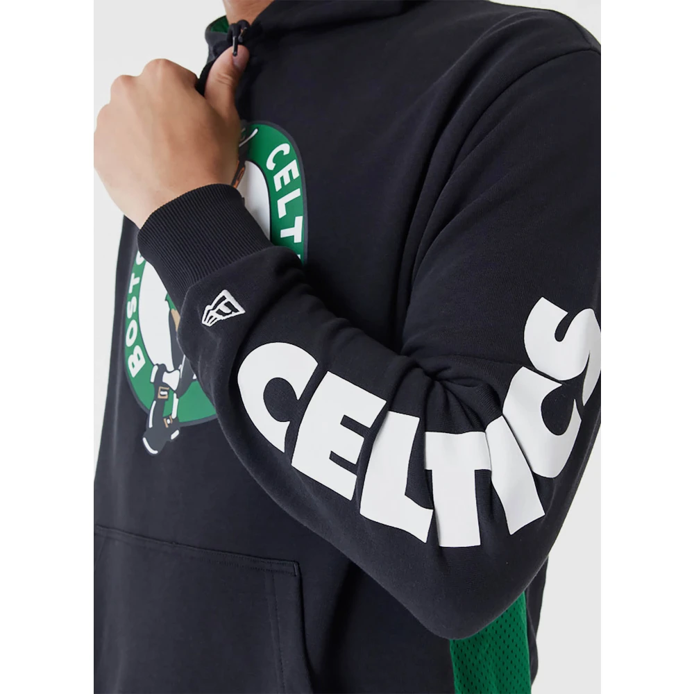 new era Boston Celtics Hoodie NBA Collectie Black Heren