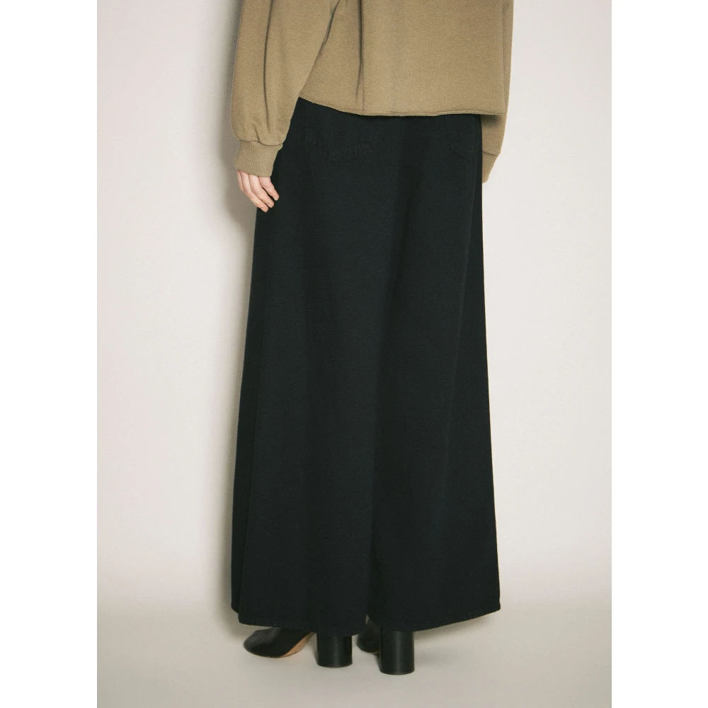 MM6 Maison Margiela Drawstring Wide-Leg Jeans Black Dames
