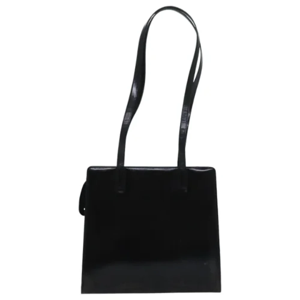 Salvatore Ferragamo Pre-owned Leather shoulder-bags Black Dames