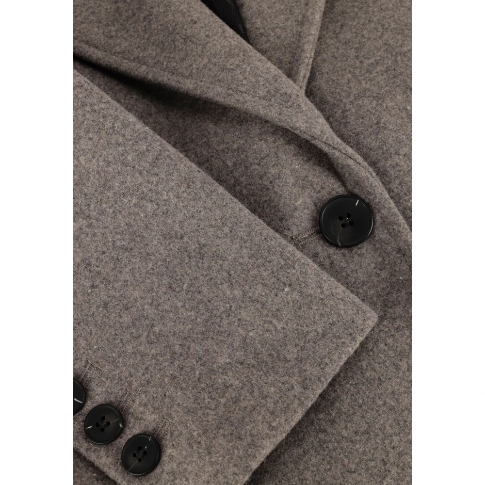 Selected Femme Grijze wollen jas voor vrouwen Gray Dames