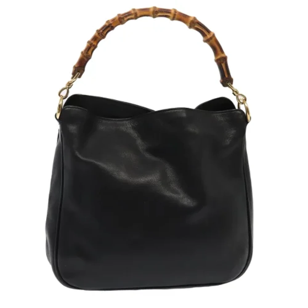 Gucci Vintage Pre-owned Leather handbags Black Dames