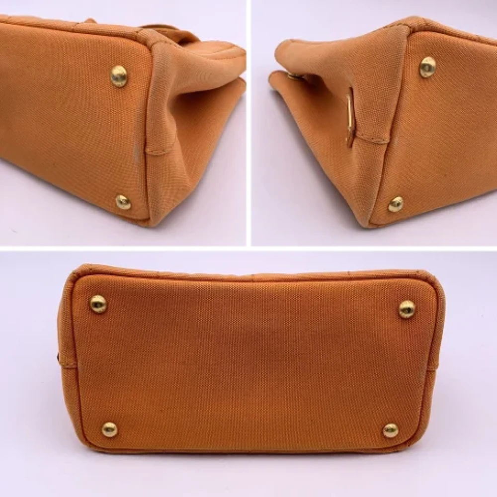 Prada Vintage Pre-owned Fabric totes Orange Dames