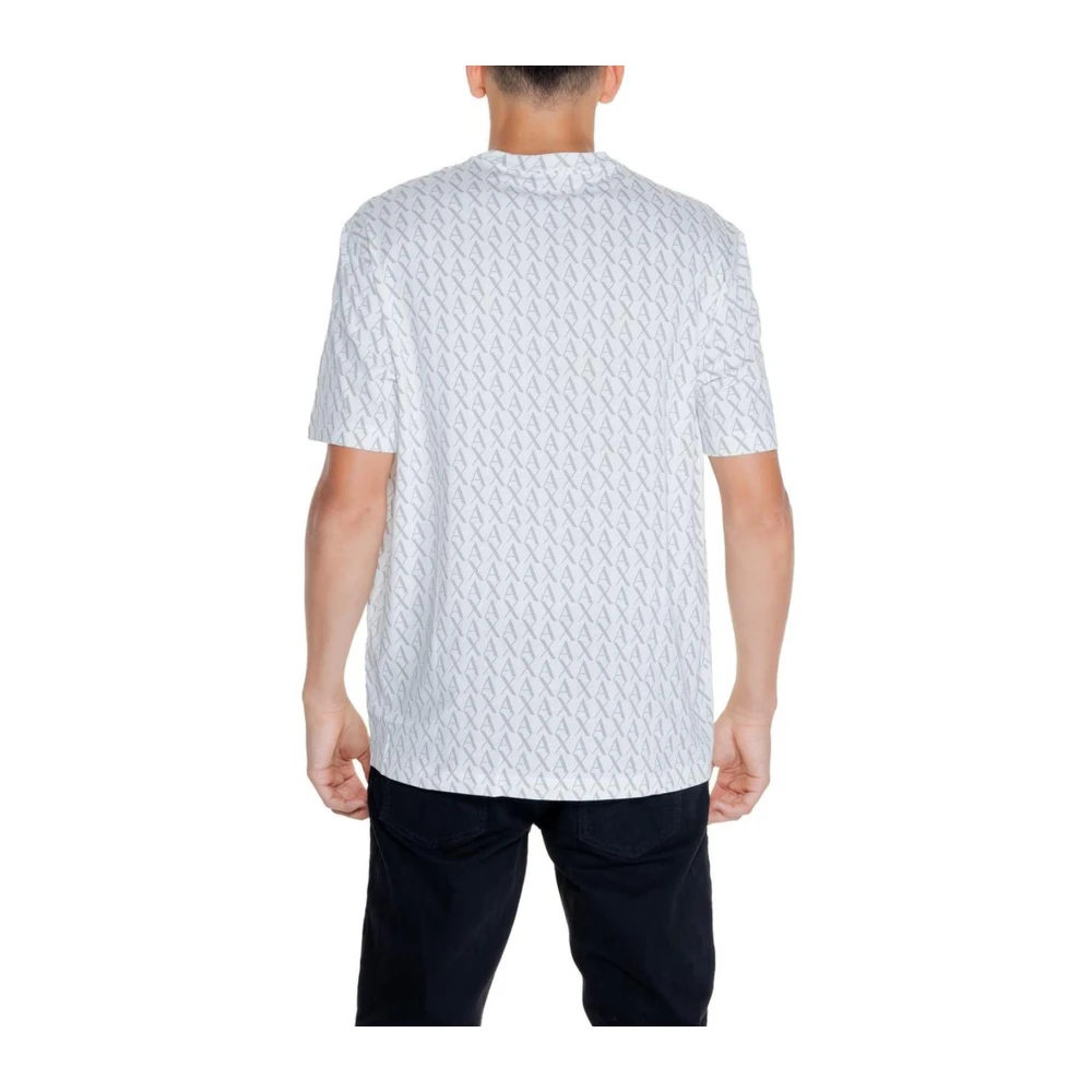 Armani Exchange Wit Klassiek Katoenen T-Shirt White Heren