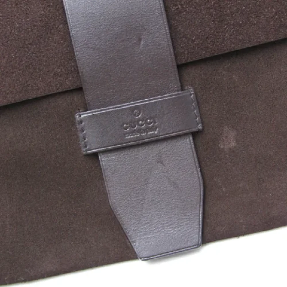 Gucci Vintage Pre-owned Leather gucci-bags Brown Dames