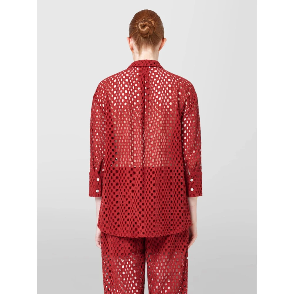 Alpha Studio Stijlvol Overhemd Red Dames