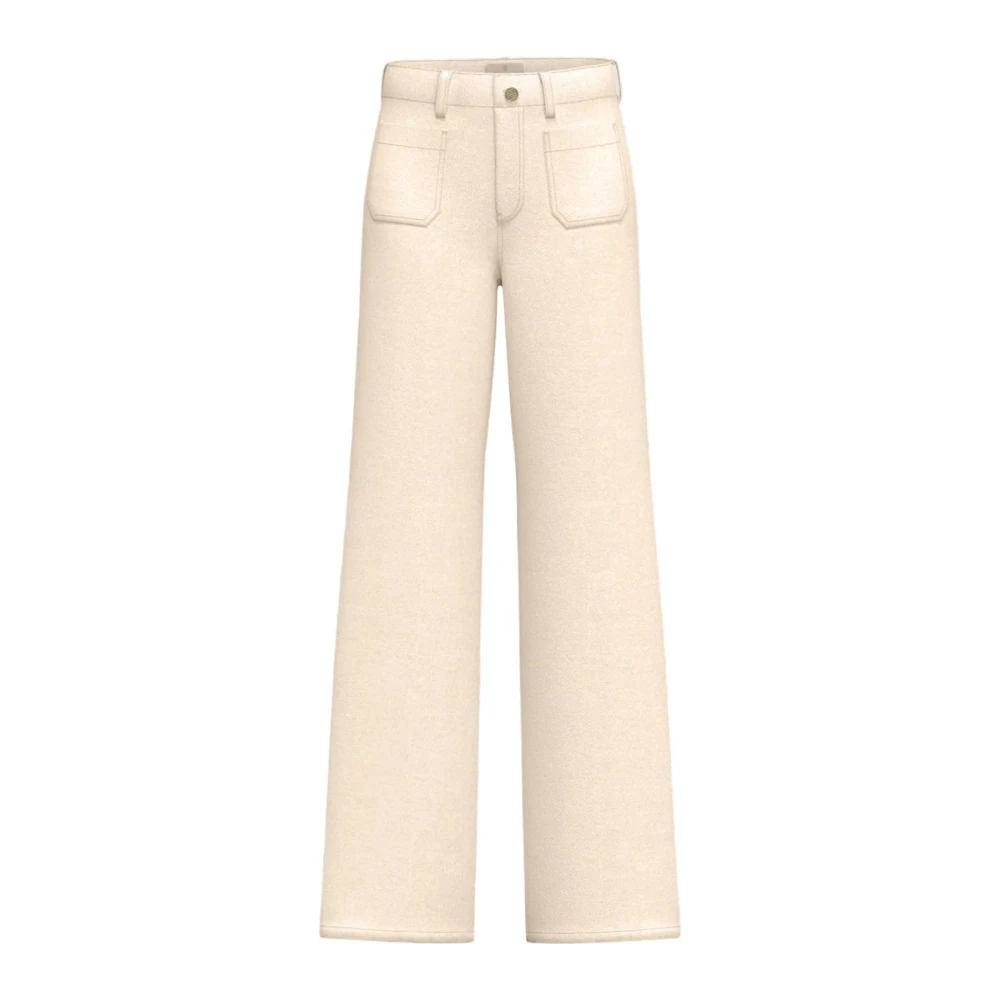 Emme Di Marella Women's White Emme Wide Trousers - Wide Trousers - S - Trousers