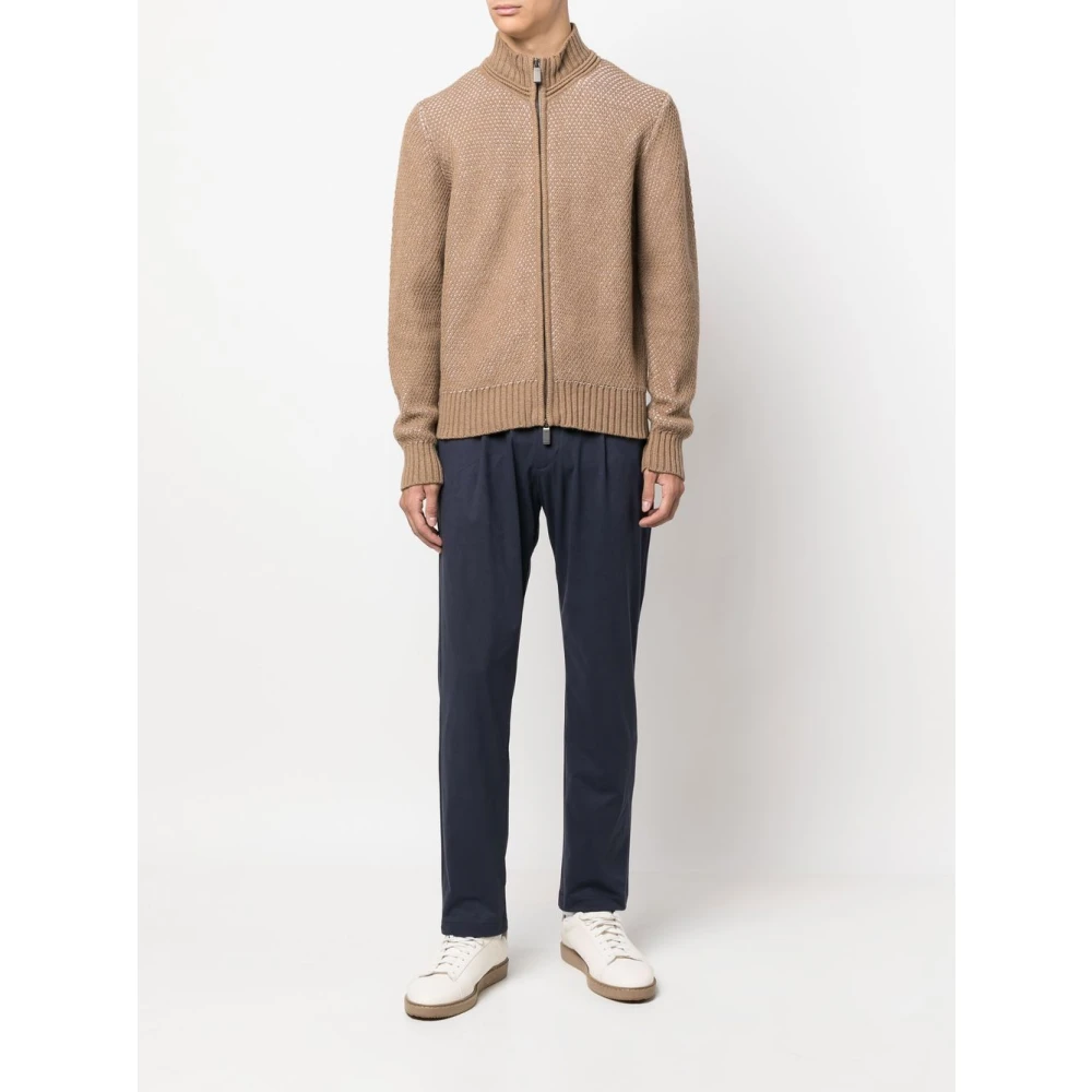 Herno Straight Trousers Blue Heren