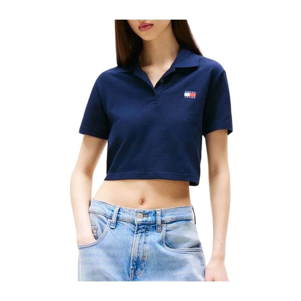 Tommy Hilfiger Polo T-shirt met korte mouwen Blue Dames
