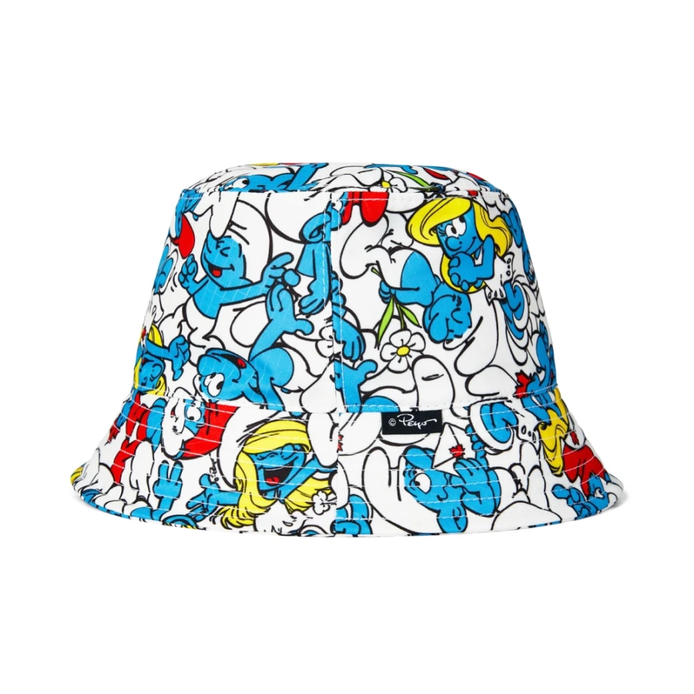 Dsquared2 Multicolor Smurfen Logo Bucket Hat Multicolor Heren