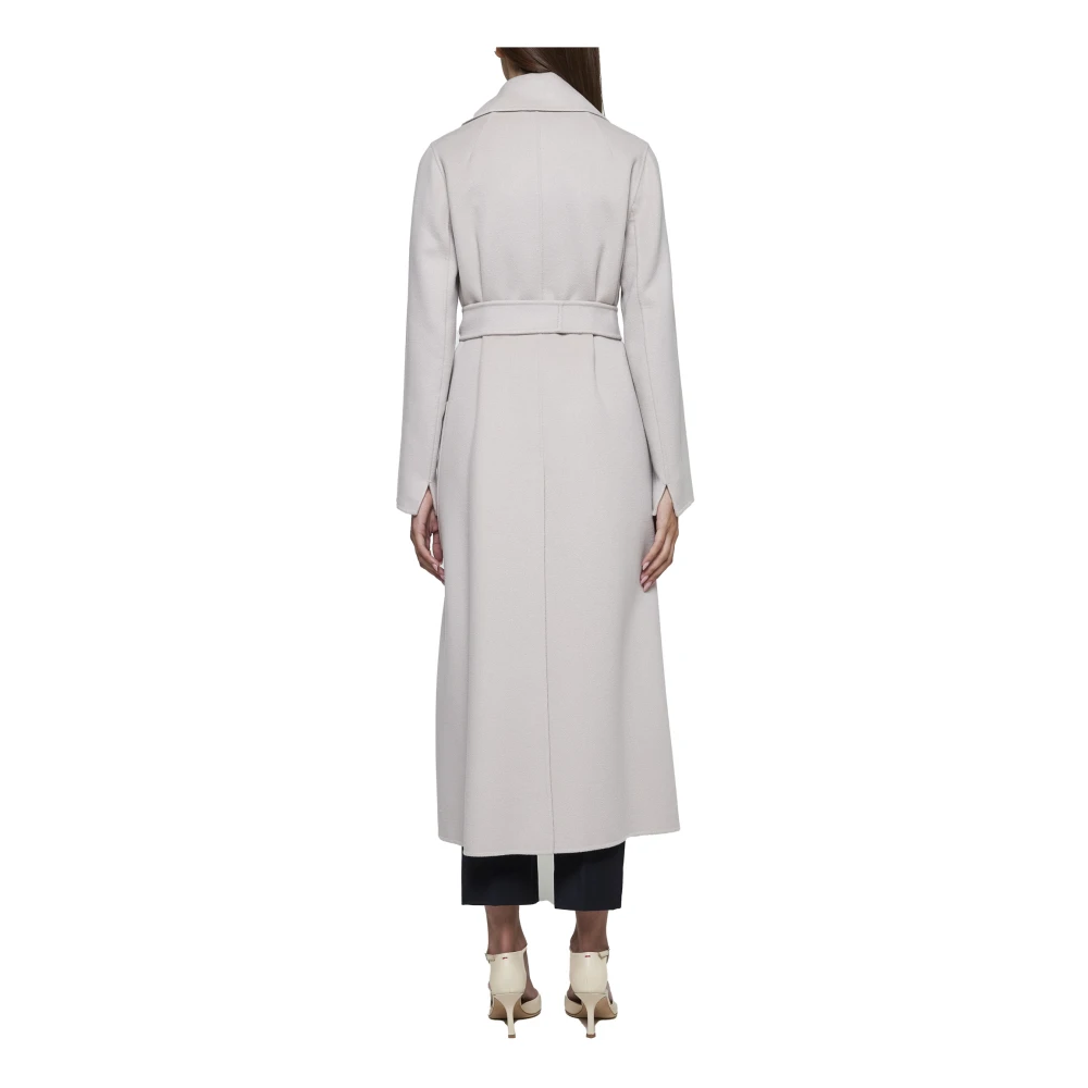 Max Mara Elegante Beige Wollen Jas Beige Dames
